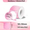 Novo Papel Térmico Laser de Ponto Holográfico Redondo Compatível com Phomemo M110 Papel de Etiqueta Térmica Prata 50mm