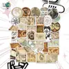 56 Piezas/Mapa de Aventura Retro Pegatinas Culturales y Creativas Papelería Laptop Cuaderno Pegatinas DIY Decoración Venta al por Mayor