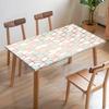Mantel Geométrico poligonal con Borde Dorado Personalizado para Mesa de Comedor con Borde de Tela Estampado Digital, Mantel Rectangular