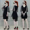 Vestido para Mujer 2024 Nuevo Estilo de Moda de Longitud Media Talla Grande Falda Suave Súper de Hada Aspecto Adelgazante Cintura Falda Larga