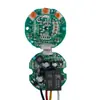 Interruptor de inducción de microondas empotrado pequeño Mini interruptor LED inteligente con retardo automático de tres líneas del fabricante en stock
