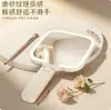 Espejo de Maquillaje de Mano para Estudiantes Mujeres en Dormitorio, Espejo de Maquillaje LED Mini Portátil de Alta Calidad con Luz y Luz de Relleno