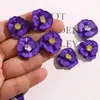 Acessórios de Patch Central de Flor de Zircônia Flor de Acrílico Roxa de Camada Dupla Decoração de Sapato Clog DIY Brincos Acessórios de Cabelo Decoração de Celular