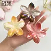 Grampo de Cabelo Frangipani Novo Estilo Doce e Fresco Transfronteiriço para Mulheres Verão Clipe Tubarão de Alta Qualidade Acessórios de Cabelo para Cabeça Venda por Atacado
