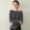 Diseño Elegante~ Suéter de Cachemira Ajustado para Mujer con Escote Asimétrico de un Hombro, Corte Irregular que Deja al Descubierto la Clavícula, Jersey de Punto, Suéter Básico