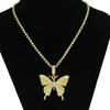 Collar con colgante de mariposa y diamantes de estilo coreano de moda para mujer, cadena de clavícula, accesorios decorativos distintivos que combinan con todo.