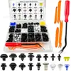 Caja de 390 Piezas Remaches de Plástico para Automóviles Sujetadores 18 Tornillos de Expansión Clips de Plástico Panel de Puerta Guardabarros