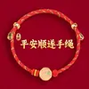 Pulsera de Hilo Rojo Estilo Nuevo al por Mayor para Hombres y Mujeres, Cuerda Tejida Hecha a Mano que No se Desvanece, Pulsera de Hilo Rojo para Parejas