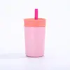 Taza de Café Multicolor de Aspecto Elegante Transfronteriza de Acero Inoxidable 304 Termo Taza Portátil Compacta para Exteriores Taza con Popote