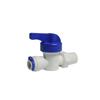 Válvula de bola de rosca externa de dos puntos/diámetro de tubería de 1/4/válvula de bola purificadora de agua/interruptor de control de válvula de bola de dos puntos con válvula de tarjeta azul