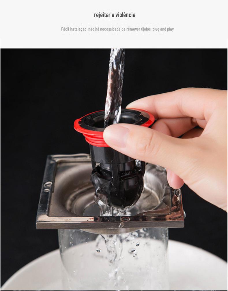 266卫生间防臭硅胶地漏芯下水道防虫过滤网地漏盖厕所地漏内芯