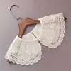 Gola Falsa de Renda Versátil Novo Estilo Xale Feminino Acabamento em Renda Decoração de Temperamento Rejuvenescedora Gola Lisa Lenço Pequeno Gola Falsa