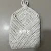 Saco de Rede de Algodão para Frutas Transfronteiriço Cesta de Armazenamento de Vegetais de Cozinha Montada na Parede Cesta de Pendurar na Parede Tecida à Mão em Formato de Zongzi