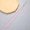 Cordão de Cristal para Celular DIY Alça Longa para Pescoço Corrente Universal para Celular Fecho Lagosta Decoração com Contas Acessório Pingente