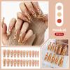 Esmalte de uñas exclusivo transfronterizo Parche de uña postiza de cuadros con pedrería Día de San Valentín ventas directas de fábrica de esmalte de uñas