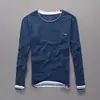 Nueva Camiseta de Algodón Puro de Manga Larga para Hombre Estilo Japonés de Otoño, Camiseta Lisa de Algodón de Bambú Ajustada para Hombre, Camiseta Básica, Top, Camisa Lavada