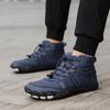Zapatos de Algodón, Zapatos de Senderismo, Zapatos de Senderismo, Nuevos Transfronterizos de Cinco Dedos Antideslizantes Resistentes al Desgaste para Parejas, de Caña Media Cálidos para Hombres y Mujeres, Protección contra el Frío para Exteriores