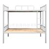 Litera superior e inferior de hierro para dormitorio escolar, habitación individual, alquiler de cama individual y doble de hierro, instalación sencilla de fábrica