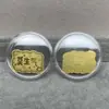 Concha de Agua Oro Puro 999 Tesoro de Riqueza Gato de la Fortuna Pegatina Dorada para Teléfono Móvil Tienda de Oro Promoción de Transmisión en Vivo Regalo para Atraer Clientes