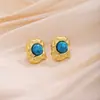 Pendientes Retro Estilo Francés con Textura Floral Irregular para Mujer de Edad Media Lujo Ligero Gama Alta Metálicos Modernos Elegantes