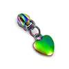 Tiradores de Cremallera Iridescentes de Colores de Venta Caliente Transfronterizos, 15 Estilos de Tiradores de Cremallera de Aleación de Zinc con Cabezales de Cremallera Arcoíris Electrochapados