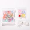 Kit de Miçangas com Gotejamento de Óleo Acrílico Transparente Desenho Animado Pulseira Colar Joias Feitas à Mão DIY Bolsa de Material com Miçangas