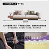 Sofá Connery Sencillo de Chenilla Estilo Retro, Línea Recta para Apartamento Pequeño, Sofá de Sala de Estar Extraíble y Lavable, Estilo Mediados de Siglo