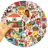 50 piezas de pegatinas de dibujos animados de estética india, producto nuevo transfronterizo, pegatinas decorativas de PVC impermeables para DIY, teléfono móvil, taza de agua, equipaje
