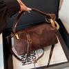 Estilo Retrô Quente Transfronteiriço Moda Outono e Inverno 2025 Nova Bolsa de Mão Feminina Estilo Luxo Leve Bolsa de Ombro Transversal Fosca
