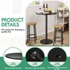 Mesa Redonda Alta para Bar com Cadeiras Casuais Simples para Café Criativo Transfronteiriço, Loja de Chá com Leite, Mesa e Cadeiras para Pátio/Varanda