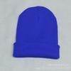 Gorro de punto de color sólido para las cuatro estaciones estilo coreano para hombres y mujeres Hospitalización Quimioterapia Baotou Gorro de luna Pulóver Gorro para el frío Gorro de lana para pareja