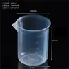 Taza medidora de plástico Vaso de laboratorio con asa Cilindro graduado Transparente PP Taza graduada Taza medidora de pesticidas Taza medidora engrosada
