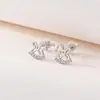 Brincos de Prata Esterlina S925 Yuebao Jewelry Moda Carrossel Design Vazado Luxo Leve Cuidado com o Lóbulo da Orelha Brincos do Ano Zodiacal