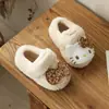 Zapatos para Bebé y Niño Pequeño Niñas Gato Lindo Zapatos de Algodón 2026 Otoño Invierno Nuevos Suela Suave Elegantes Zapatos de Felpa Cálida con Felpa Adicional