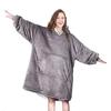 Pulôver Preguiçoso Extra Longo de Lã Roupa de Casal Roupa de Casa com Capuz para Exterior à Prova de Frio e Quente Manta de TV para Dormir 120cm de Comprimento