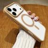 Adecuado para Funda Magnética para iPhone 17, Funda Protectora Transparente Acrílica 16E para Apple 15Pro, XS Tacto de Piel Simple