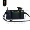 Riñonera Impermeable para Camarero de KTV Bolsa de Herramientas Hombres Mujeres Riñonera Negra Bolsa para Walkie-Talkie Tableta Teléfono LOGO