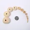Venta al por mayor de fábrica cuentas de madera al por mayor 4-40MM Madera de Loto color natural cuentas de madera bola cuentas sueltas de madera accesorios para joyería