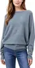 Bestseller Transfronterizo Europeo y Americano Top de Punto de Manga Murciélago Holgada Perezosa de un Hombro Comercio Exterior Suéter Nuevo Estilo Primavera Otoño Mujer