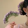 Grampo de Cabelo Flor Resina Super Fada Moda Simples Nicho Pequeno Fresco Personalizado Moda Doce Versátil Acessórios de Cabelo para Mulheres