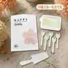 Prato de Jantar Descartável para Bolo de Aniversário com Faca e Garfo Kit Prato de Papel Espesso Prato Bandeja de Assar Utensílios de Mesa de Proteção Ambiental Três em Um