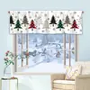 Cortinas navideñas transfronterizas, cortinas cortas para ventanal de medio cuerpo, cortinas cortas para ventanas pequeñas, cortinas cortas decorativas para cocina