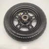 Rueda de Hierro Delantera para Frenos de Disco de Vehículos Eléctricos 300-10 Cubo de Rueda Rodamiento 6201 Llanta de Rueda Delantera para Bicicleta Eléctrica de 12 Agujeros