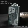 Colgante de Paz de Doble Cara de Material Fino de Jade Verde Hetian de Xinjiang, Colgante Taqing Jade Shede, Colgante de Jade