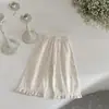 Pantalones de pierna ancha con bordado floral de encaje INS para primavera y otoño, pantalones casuales sueltos simples para salir para bebé niña