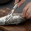 Raspador de Escamas de Pescado Casero de Acero Inoxidable Manual Removedor de Escamas Removedor de Escamas Herramienta Multifuncional de Cocina para Quitar Escamas de Pescado