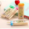 Palitos de Dente Alta Qualidade Frasco Pequeno Individual Palito Fio Dental Uso Doméstico Caixa Descartável Palitos de Bambu para Casamento Palitos de Dente para Família