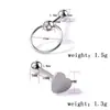 Comercio Electrónico Transfronterizo Popular Set Mixto de 8 Piezas Sexy Sexy Moda Anillo de Corazón Piercing Joyería Anillo para la Lengua Clavo para la Lengua