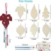 Campanillas de Viento de Madera sin Terminar Transfronterizas para el Día de la Madre para Decoración Colgante, Set de Pintura de Regalo de Madera para el Día de la Madre DIY