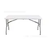 Moldeo por Soplado Mesa Plegable Mesa Larga de Conferencia Mesa de Plástico Portátil para Exteriores HDPE Mesa Plegable para Restaurante Puesto de Mercado Nocturno